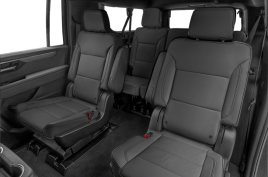 Luxury SUV interior wide view