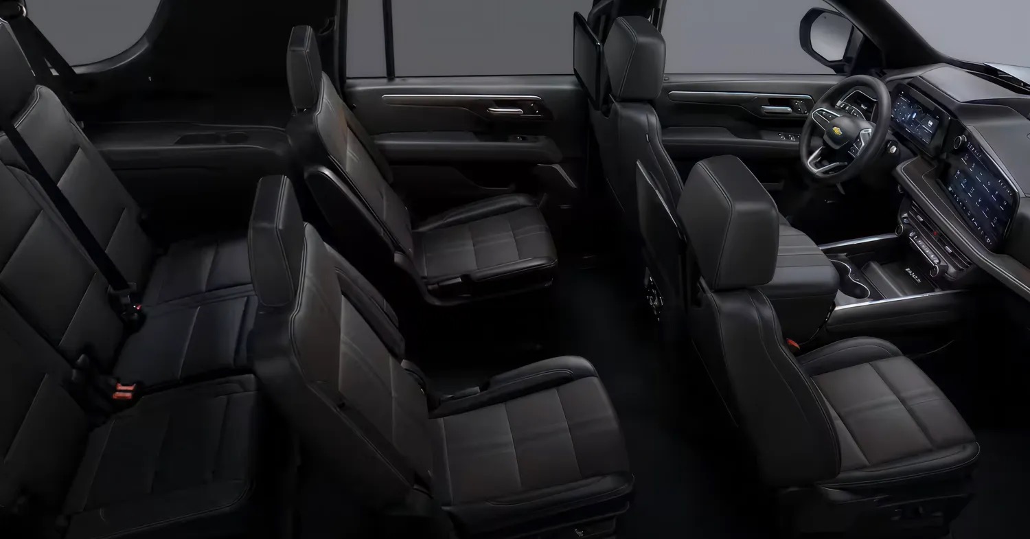 Luxury SUV interior overhead view alternate